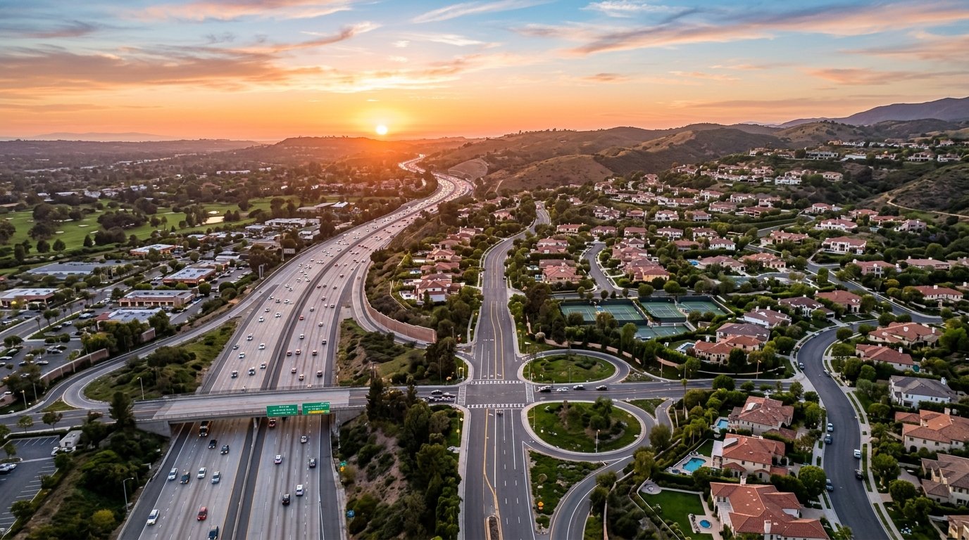Aerial Highway Connectivity View