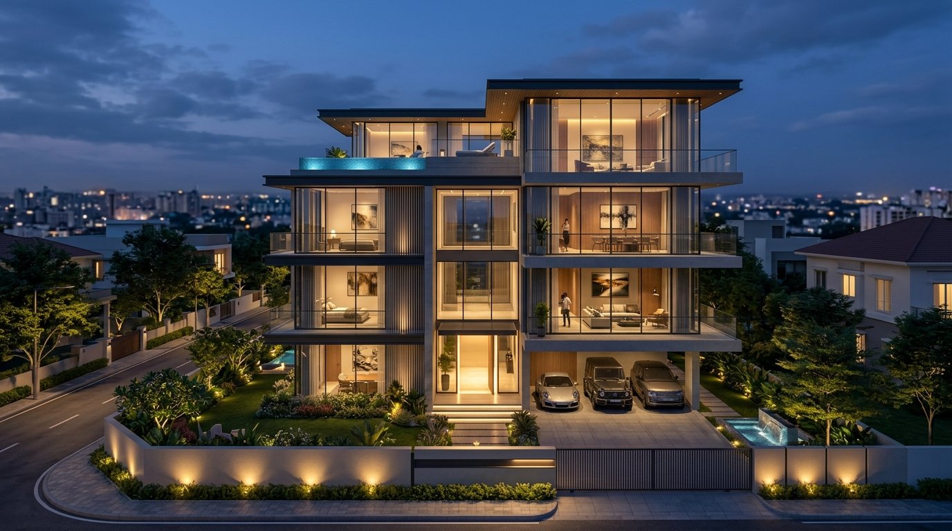 Luxury Villa Architecture Render